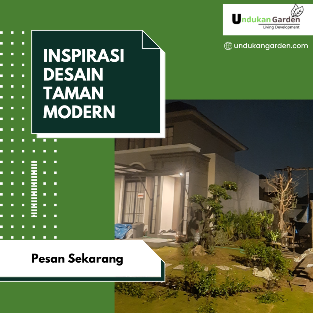 Inspirasi desain taman modern