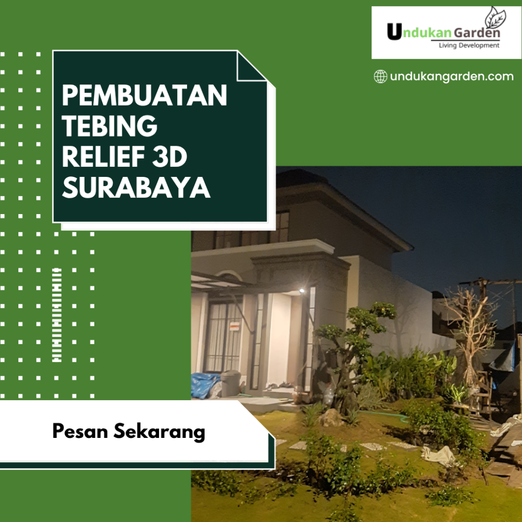 pembuatan tebing relief 3D Surabaya